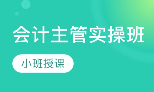 双师课+录播课+直播课会计主管实操班