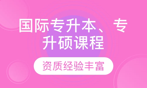 国际专升本、专升硕课程