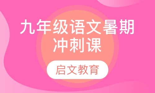 九年级语文暑期冲刺课