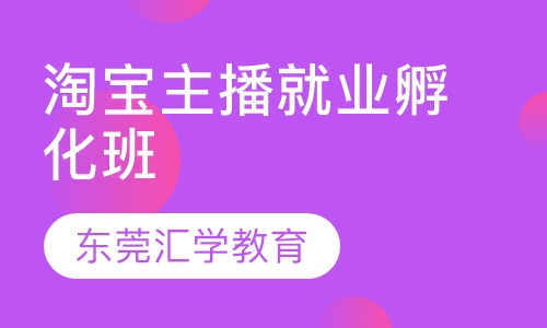 淘宝主播就业孵化班