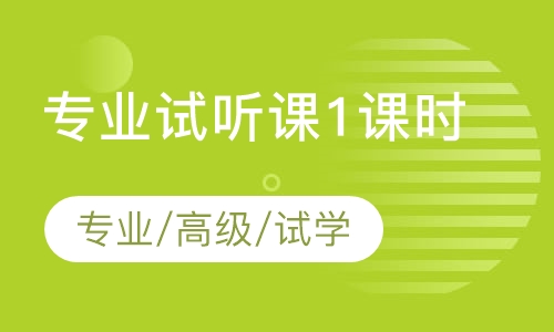 专业试听课1课时