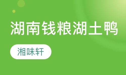湖南钱粮湖土鸭培训