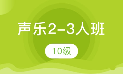 声乐2-3人班  10级
