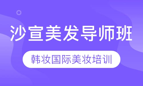 沙宣美发导师班