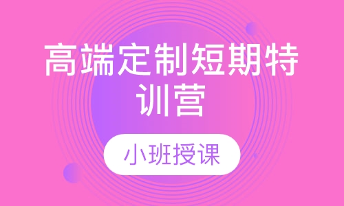 英语个性化高端定制短期特训营