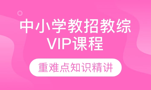 中小学教招教综VIP课程