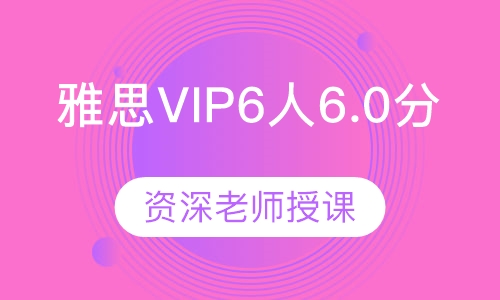 雅思VIP6人6.0分提高班