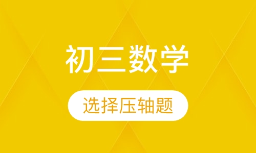 初三数学同步提升辅导