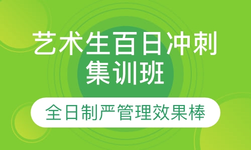 艺术生百日冲刺集训班