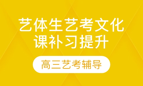 艺体生艺考文化课补习提升