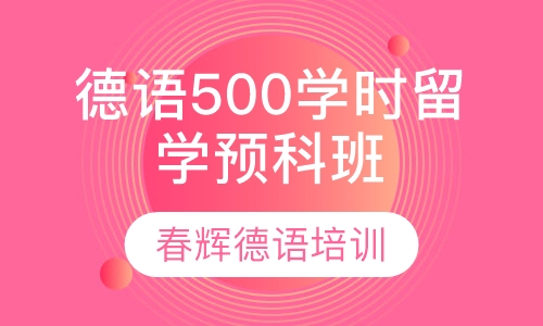 德语500学时留学预科