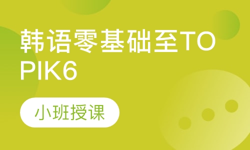韩语零基础至TOPIK6级签约课