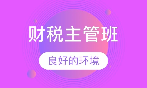 财税主管班