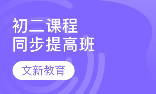 初二课程同步提高班