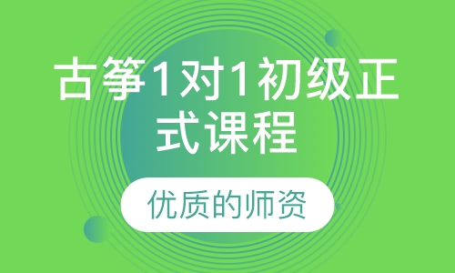 古筝1对1初级正式课程