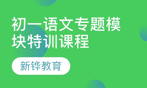 初一语文专题模块特训课程