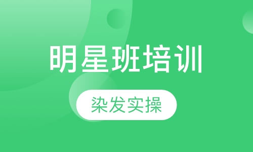 韩国美发明星班培训