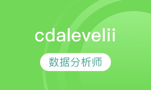 CDA Level II建模数据分析师