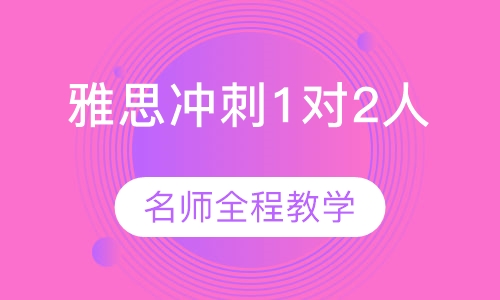 雅思冲刺1对2人班