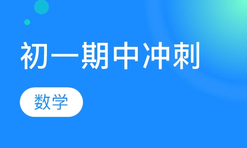 初一数学期中冲刺