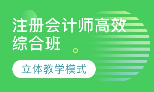 注册会计师高效综合班