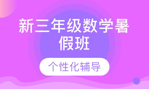 新三年级数学暑假班