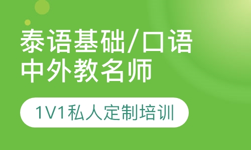 泰语基础/口语中外教名师1V1私人定制