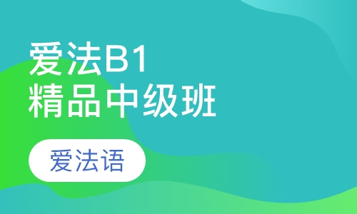 爱法B1精品中级班