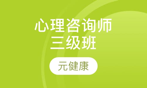 心理咨询师三级班