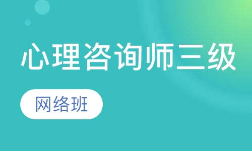 心理咨询师三级网络班