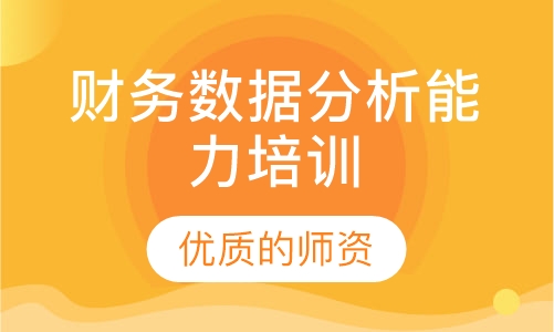 财务数据分析能力培训