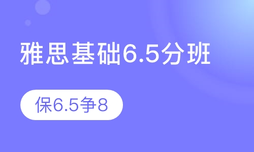 雅思基础6.5分班(保6.5争8)