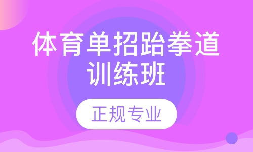 体育单招跆拳道训练班