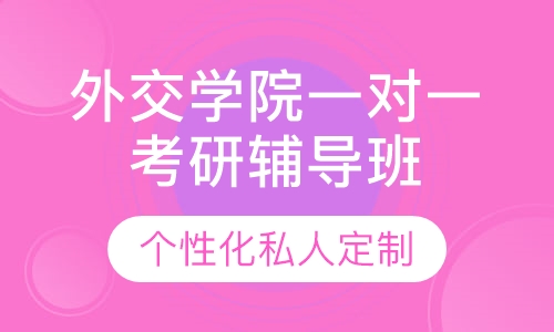 直播课外交学院一对一考研辅导班