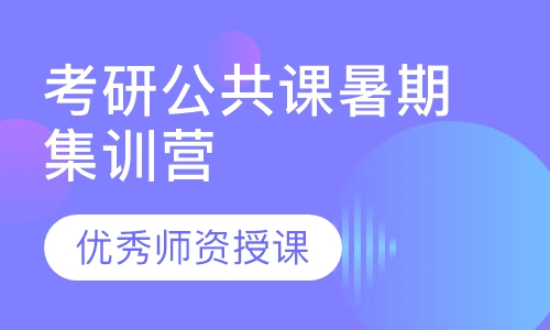 考研公共课暑期集训营