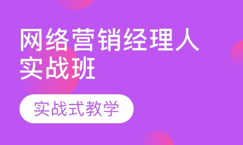 网络营销经理人实战班