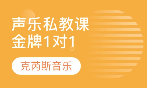 金牌声乐私教课1对1