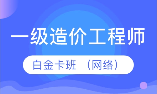 一级造价工程师白金卡班 （网络）