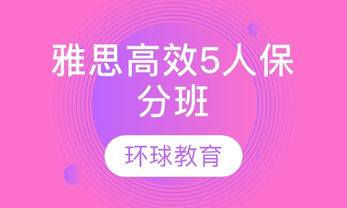 武汉雅思高效5人保分班