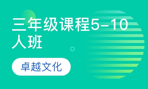 卓越文化小学三年级课程5-10人班
