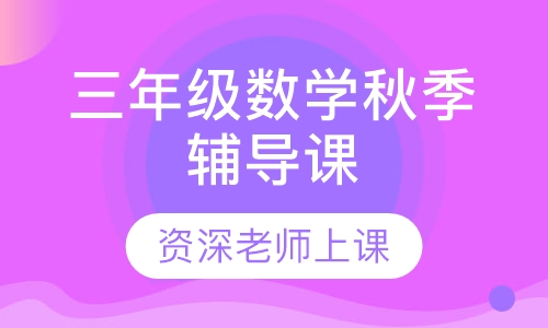 三年级数学秋季辅导课
