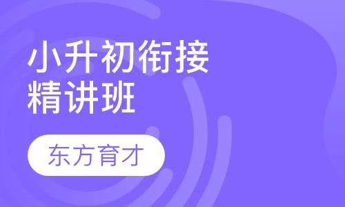 小升初衔接精讲班