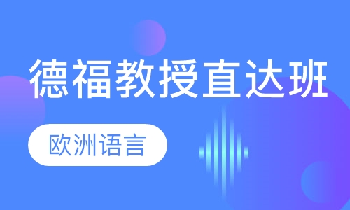 德福教授直达班