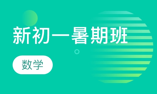 暑期新初一数学课程