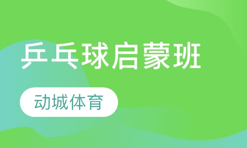 乒乓球启蒙班