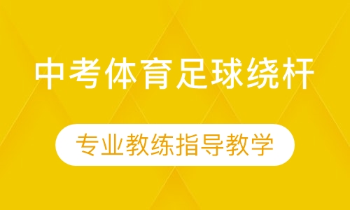 中考体育足球绕杆