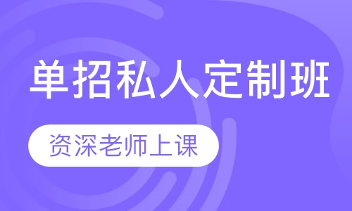 单招私人定制班