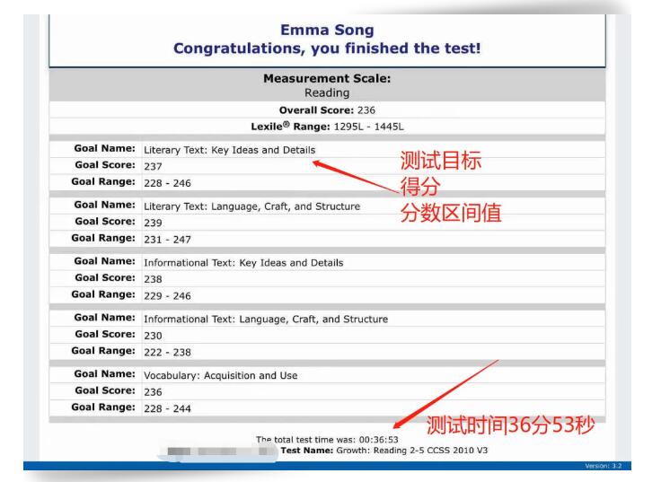 解读君诚国际双语学校MAP测试报告