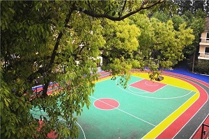 上海美高学校马桥校区室外篮球场