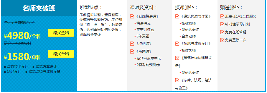 注冊建筑師招生簡章